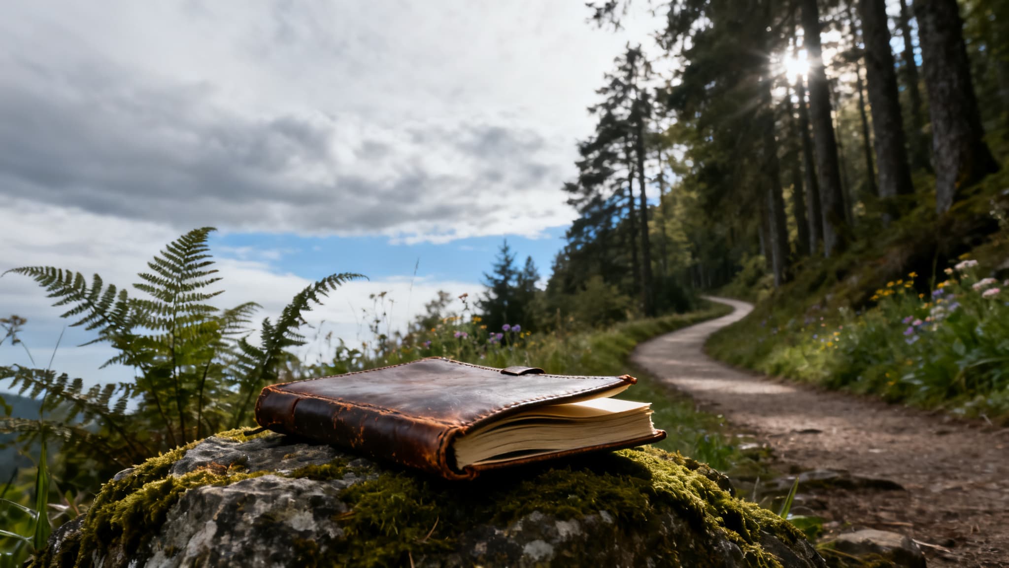 An open journal with a pen, illustrating what is a mood tracking journal.