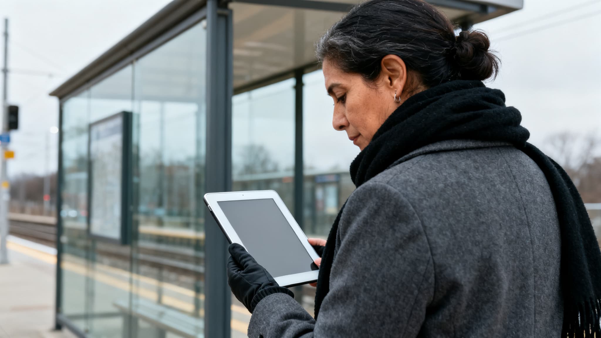 A person uses a smartphone, representing digital tools for anxiety management.